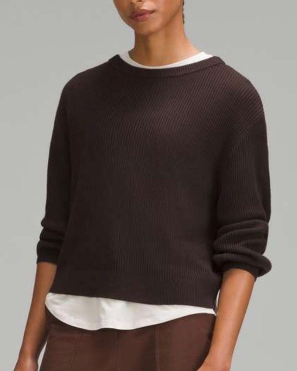 Lululemon Reversible Crossover Sweater in Espresso Women’s Sz. 6